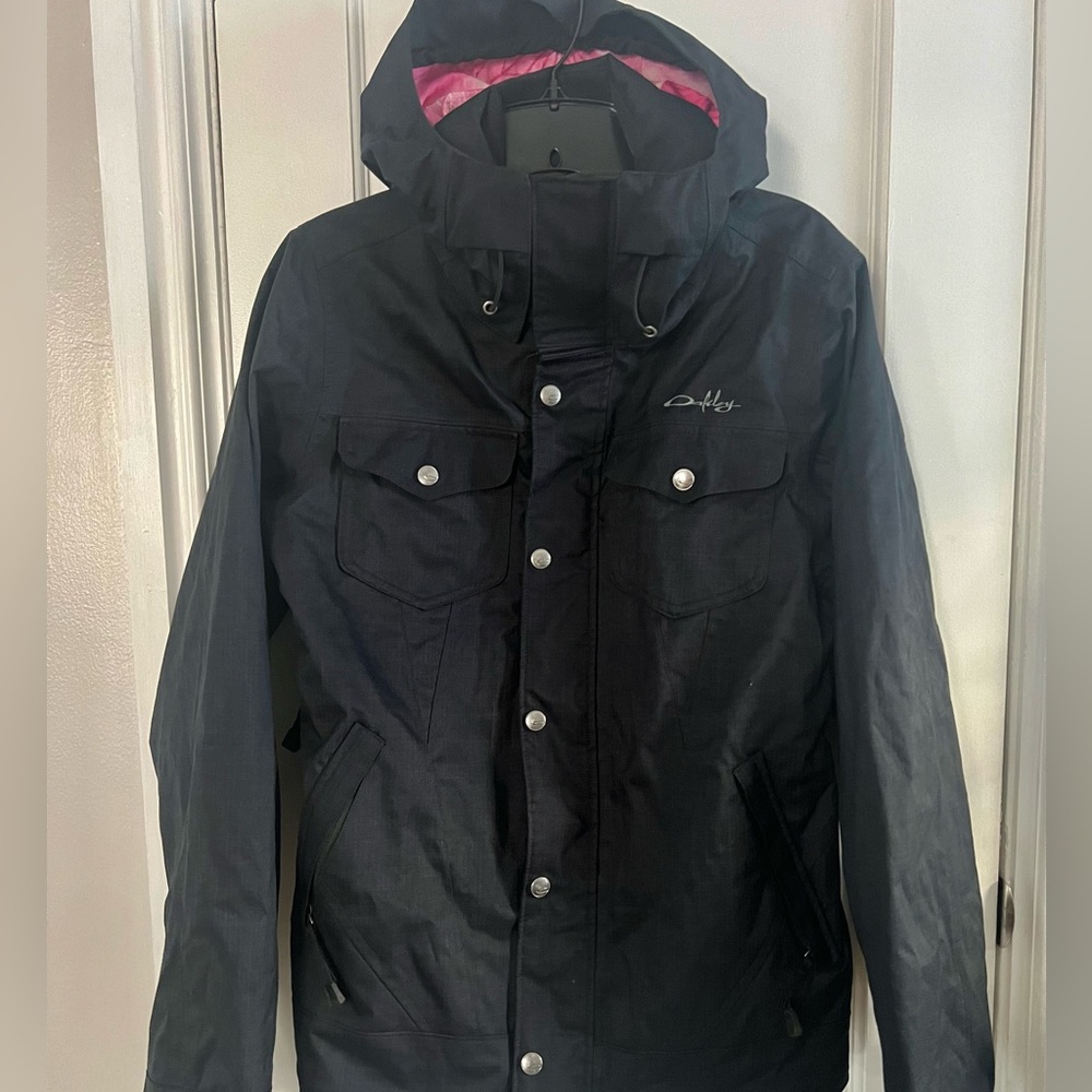 Oakley Hooded Black Snow Jacket